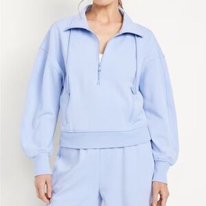 Old Navy Dynamic Fleece Half-Zip Sweatshirt Periwinkle